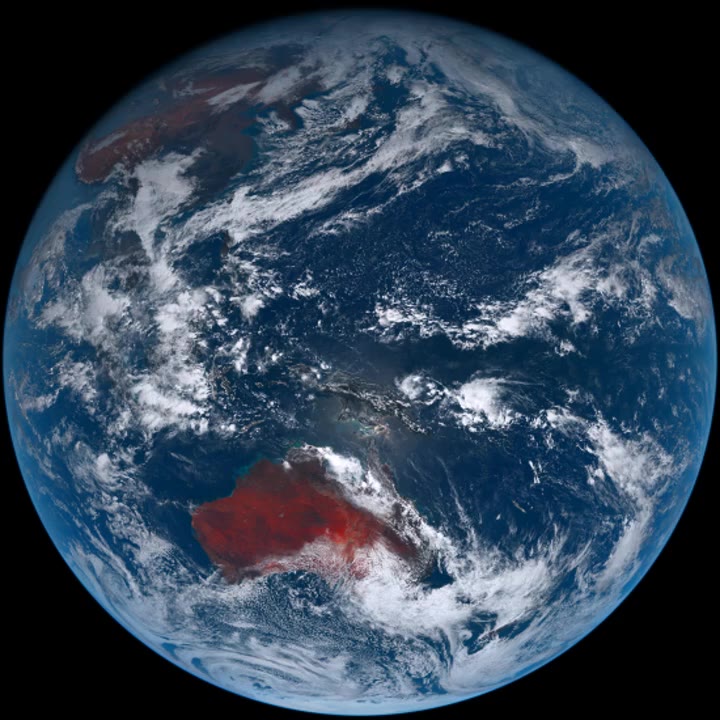 Earth as seen from the himawari8 satellite